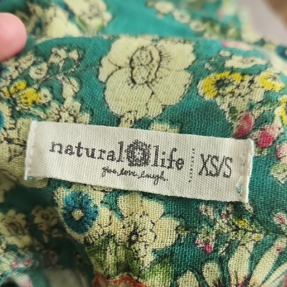 Natural Life "Feelin' Alive" Convertible Midi Skirt Or Dress - Turquoise Floral - Picture 8 of 9